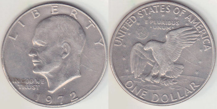 1972 D USA Dollar (Eisenhower) A000905